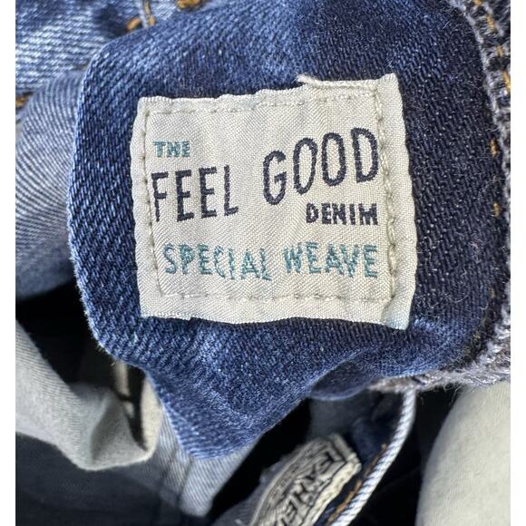 Faherty Jeans Mens 35x28.5 Blue Feel Good Special Weave Organic Cotton Stretch - Picture 4 of 16